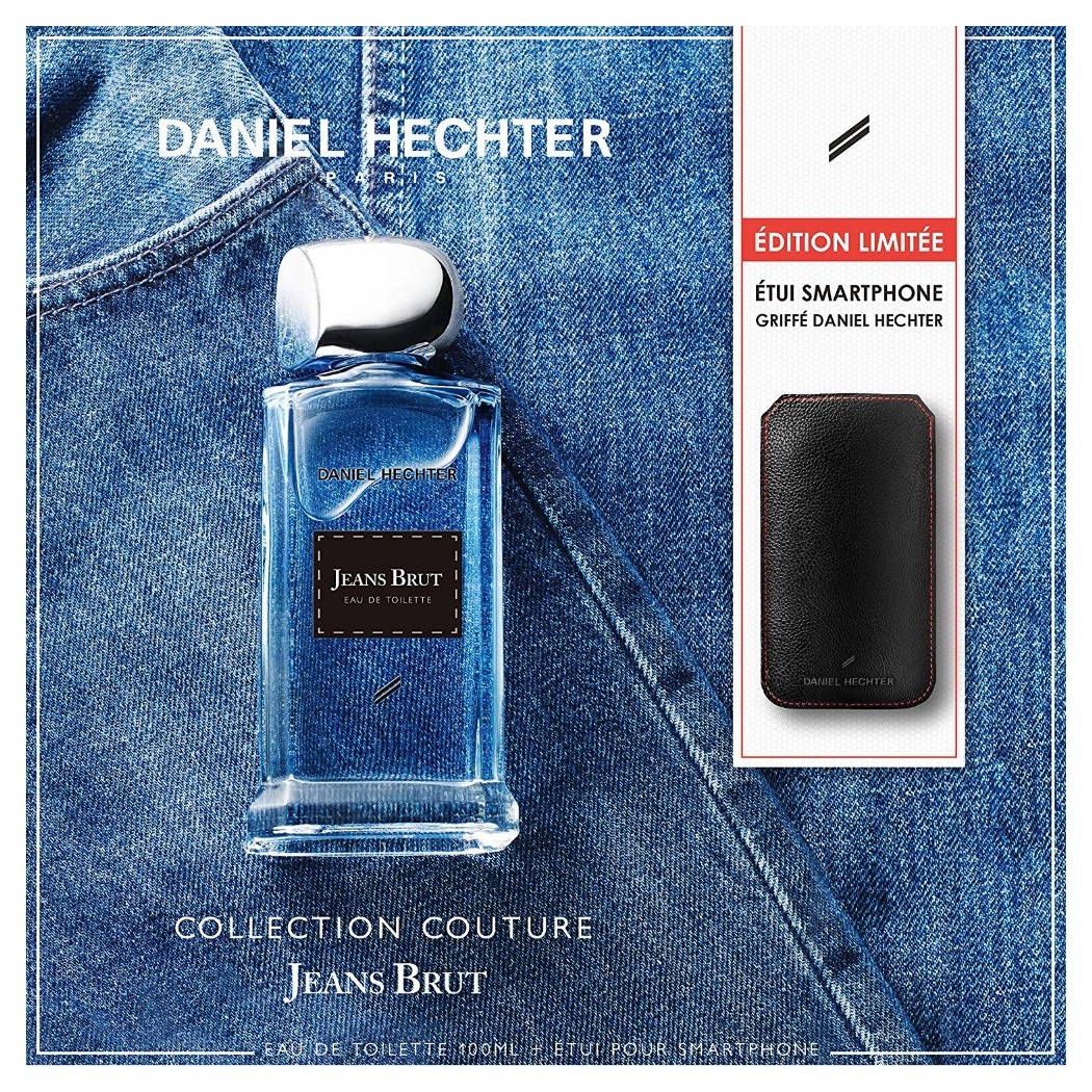DANIEL HECHTER - Coffret Parfum Jeans Brut 100 ML avec Etui pour Smartphone