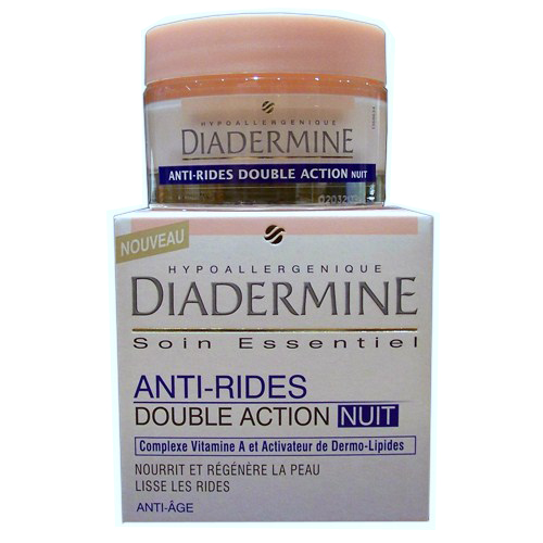 Diadermine - Crème Visage Jour - Soin Visage Anti-Rides Double