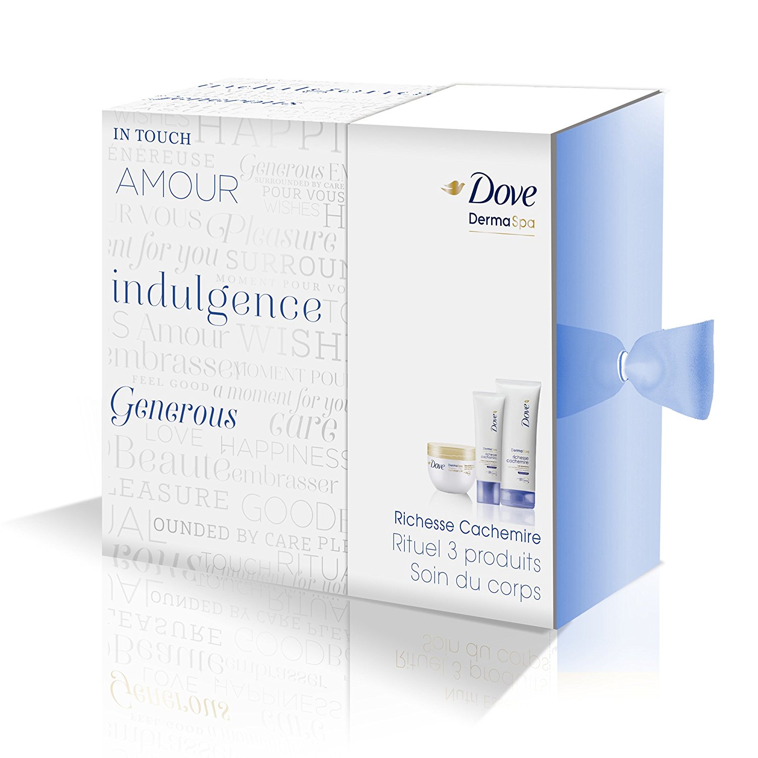 DOVE - Coffret Cadeau DermaSpa 3 soins pour le corps Richesse Cachemire