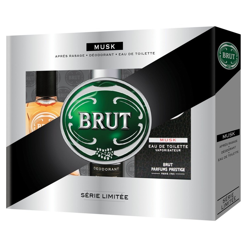BRUT - Coffret Brut Musk Eau de Toilette + Aprs Rasage + Dodorant