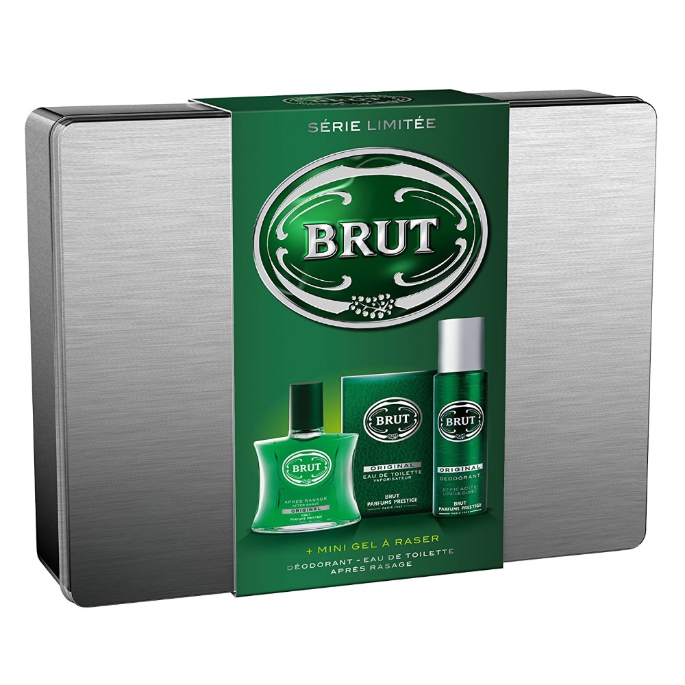 BRUT - Coffret Brut Original Eau de Toilette + Aprs Rasage + Dodorant + Gel  raser