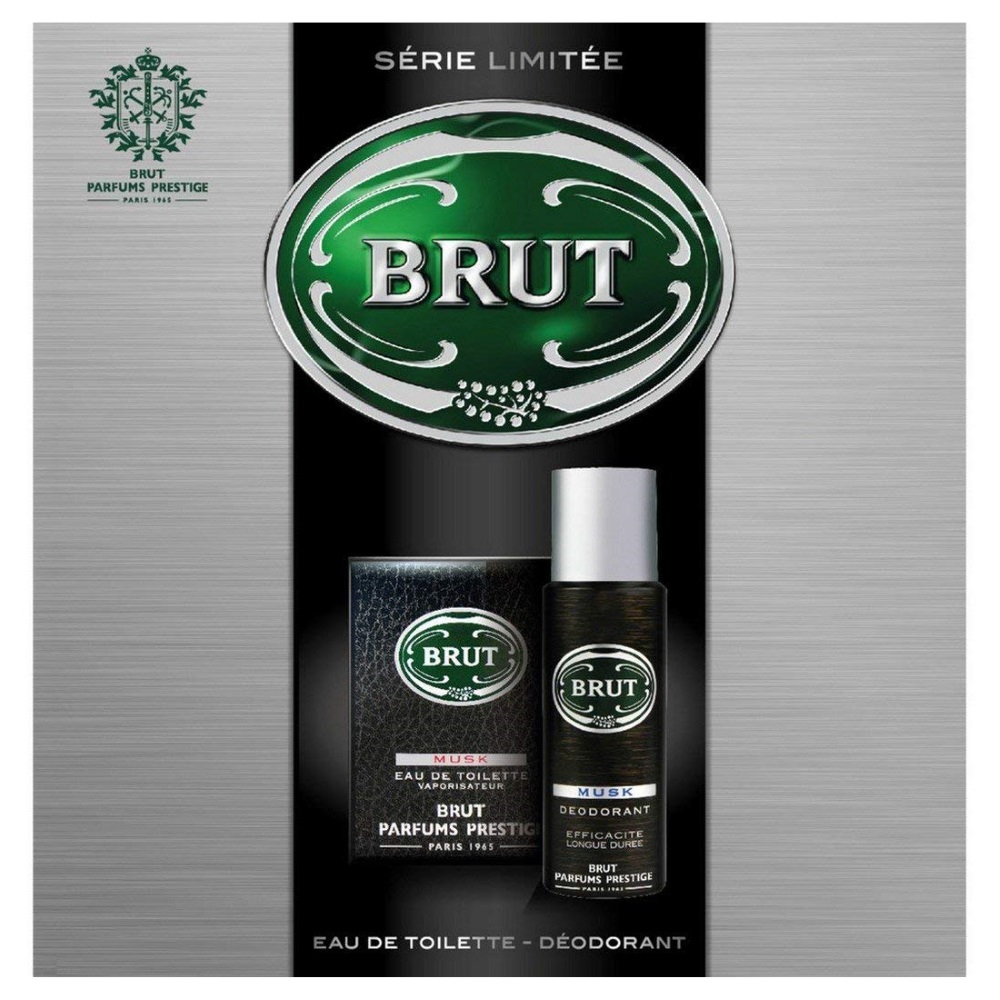 BRUT - Coffret Musk Eau de Toilette pour Homme 100 ml + Dodorant 200 ml