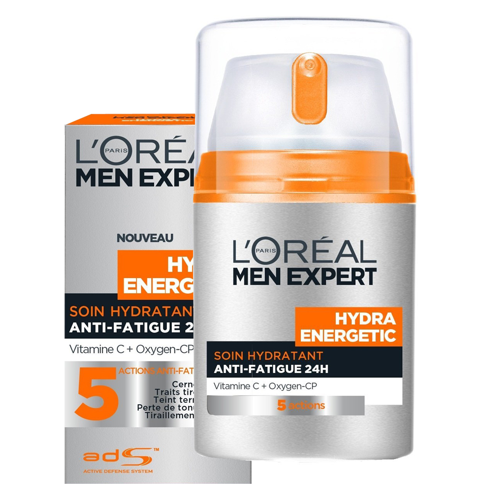 L'ORAL - Soin hydratant et nergisant Hydra Energetic Anti Fatigue 24h Men Expert
