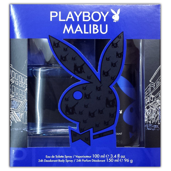 PLAYBOY - Coffret Homme Eau de Toilette + Dodorant 24h Malibu