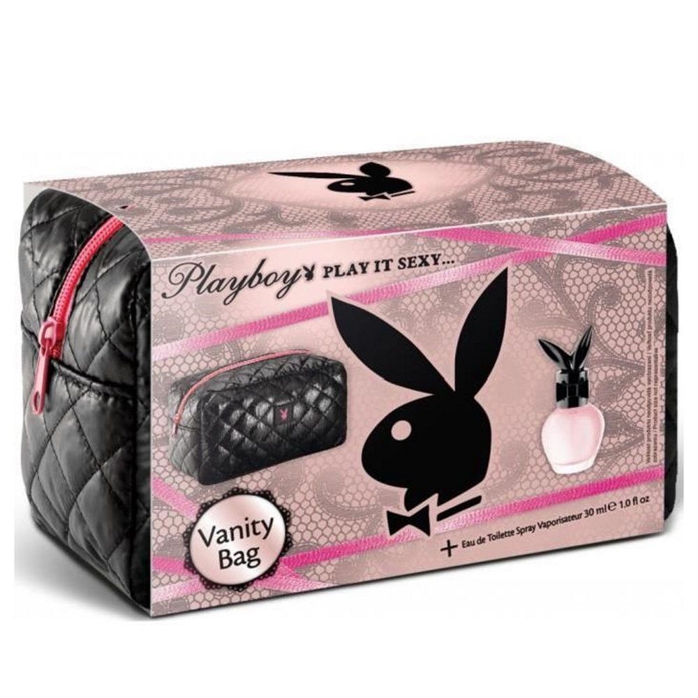 PLAYBOY - Coffret Femme Eau de Toilette + Gel de douche + Vanity bag Play It Sexy