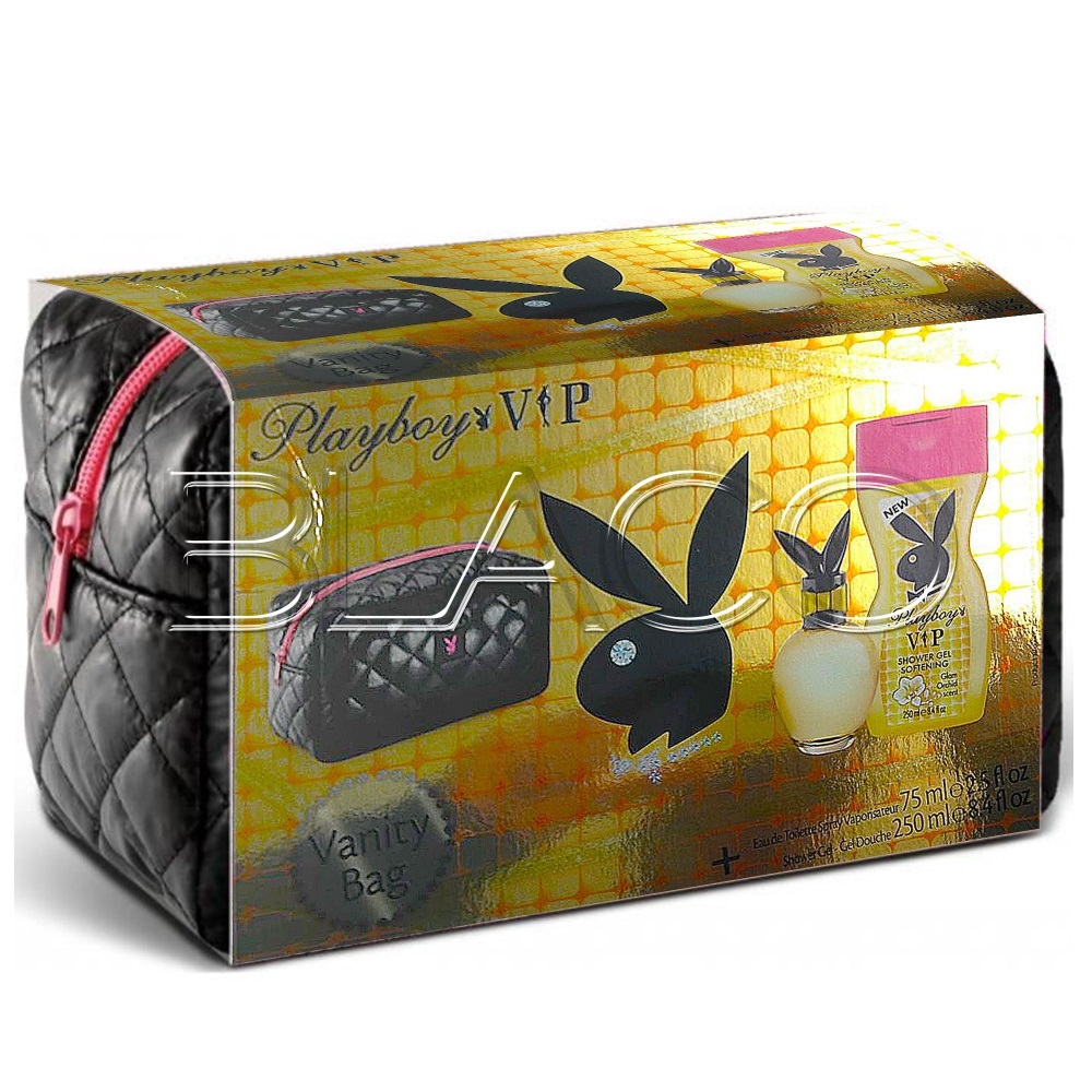 PLAYBOY - Coffret Femme Eau de Toilette + Gel de douche + Vanity bag VIP