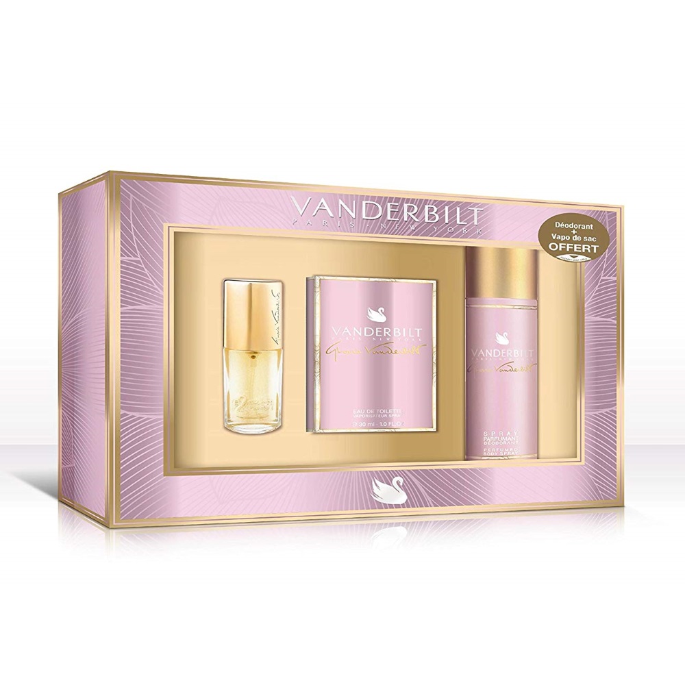 GLORIA VANDERBILT - Coffret Gloria Eau de toilette + Vaporisateur de sac + Dodorant